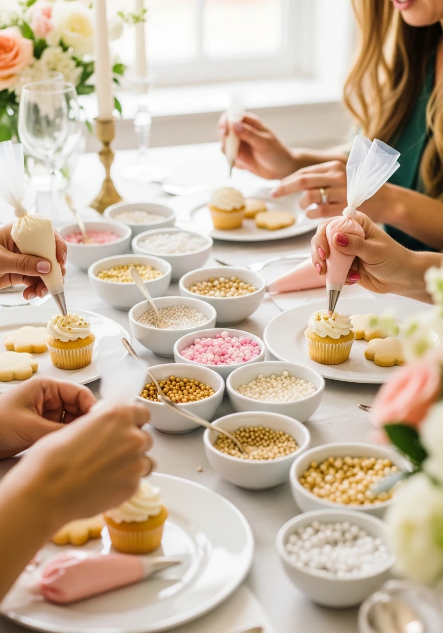 Dessert Decorating Fun - 50 Small Bridal Shower Ideas for an Intimate, Perfect Party