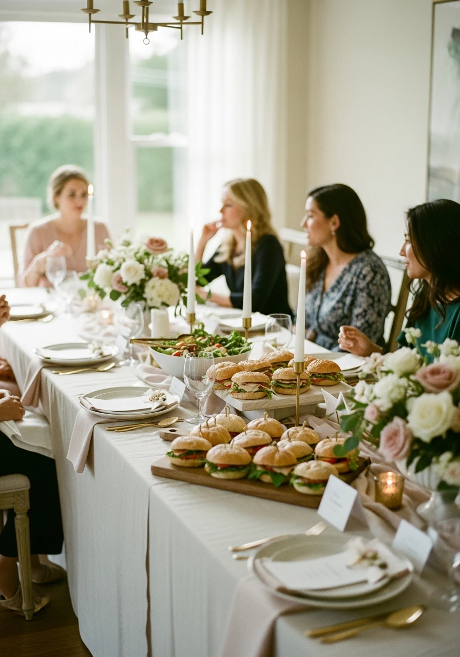 Simple Home Lunch - 50 Small Bridal Shower Ideas for an Intimate, Perfect Party
