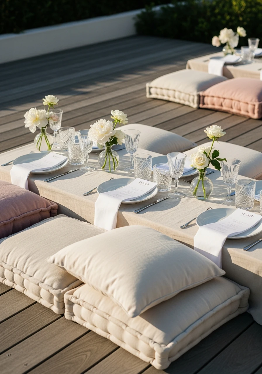 Minimal Outdoor Table - 50 Small Bridal Shower Ideas for an Intimate, Perfect Party