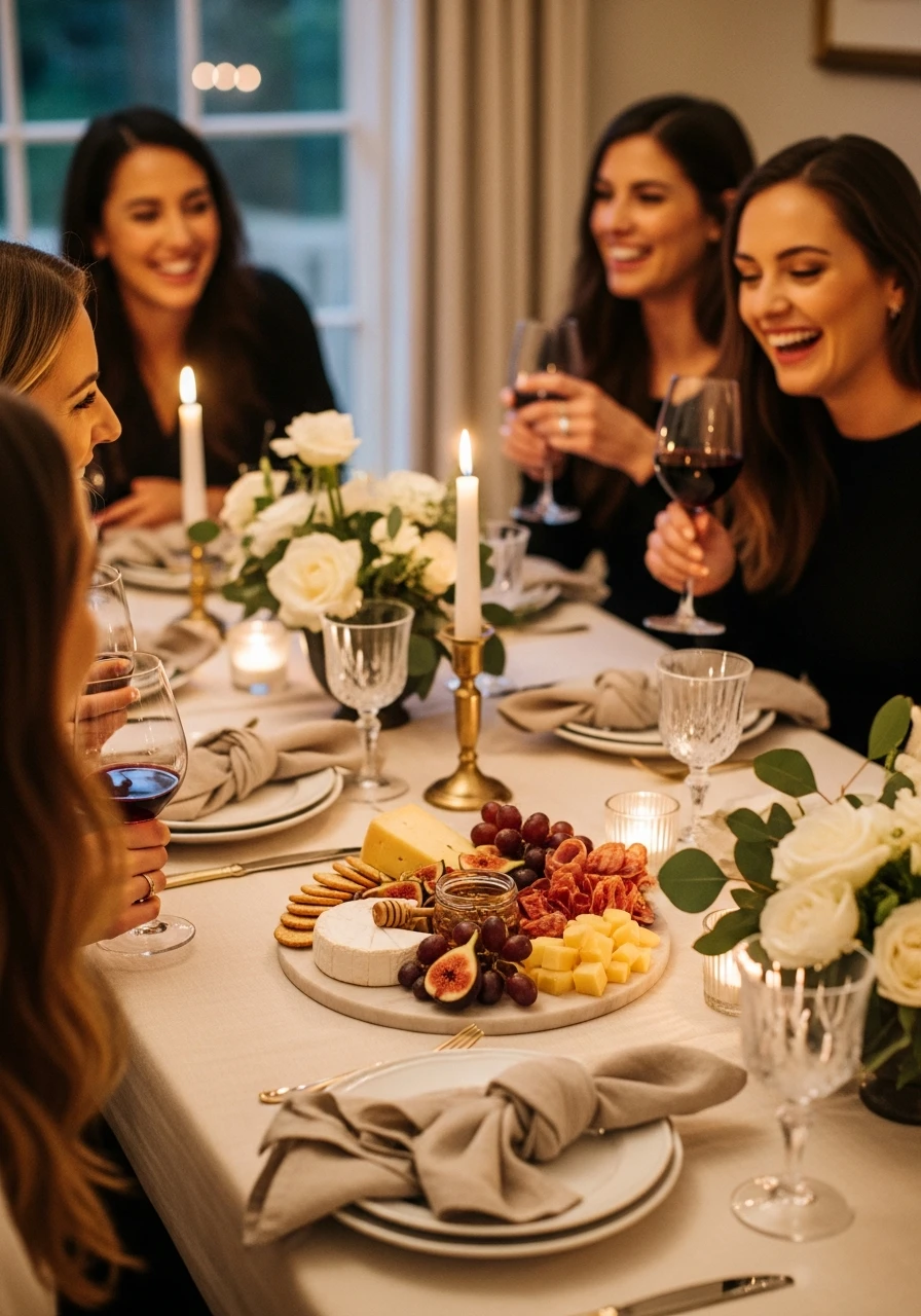 Wine and Cheese Night - 50 Small Bridal Shower Ideas for an Intimate, Perfect Party