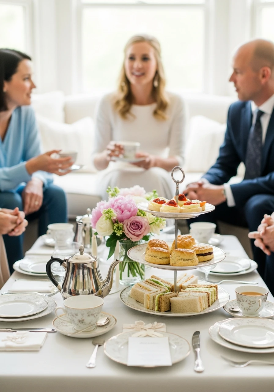 Home-Based Afternoon Tea - 50 Small Bridal Shower Ideas for an Intimate, Perfect Party