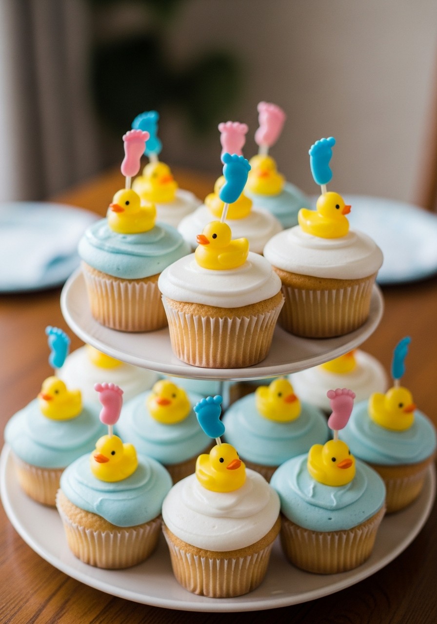 Cute Cupcake Toppers - Small baby shower ideas