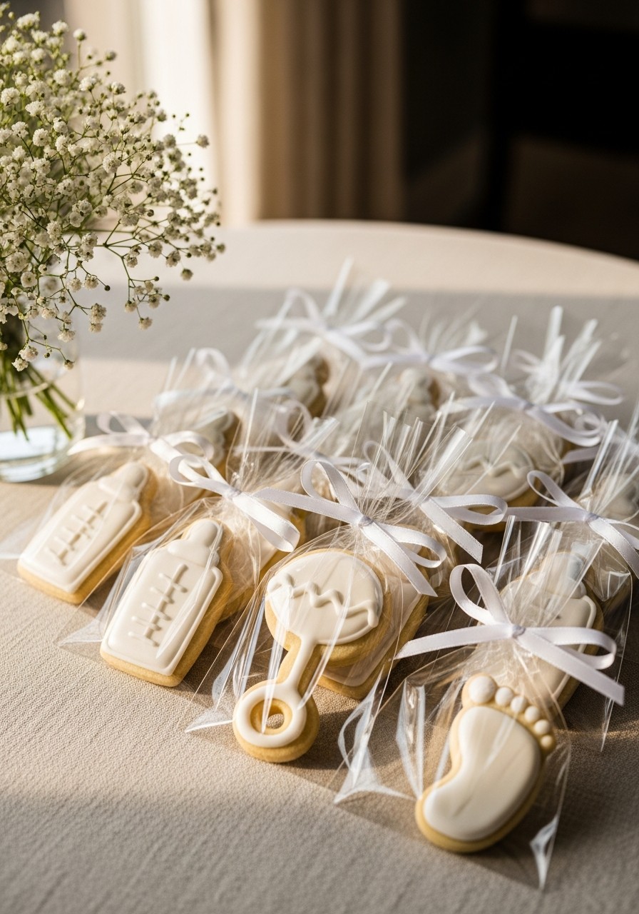 Homemade Cookie Favors - Small baby shower ideas