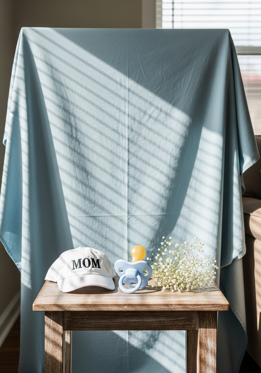 Simple Photo Booth Corner - Small baby shower ideas