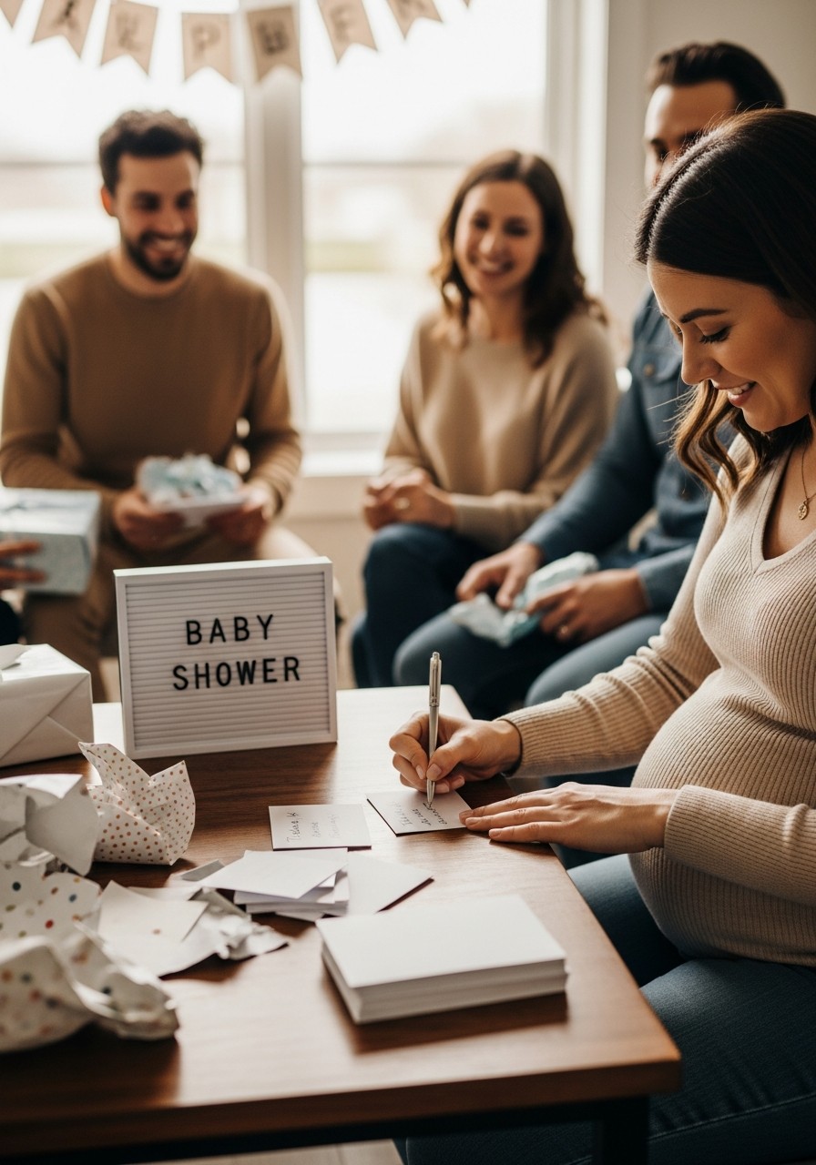 Personalized Thank You Notes - Small baby shower ideas