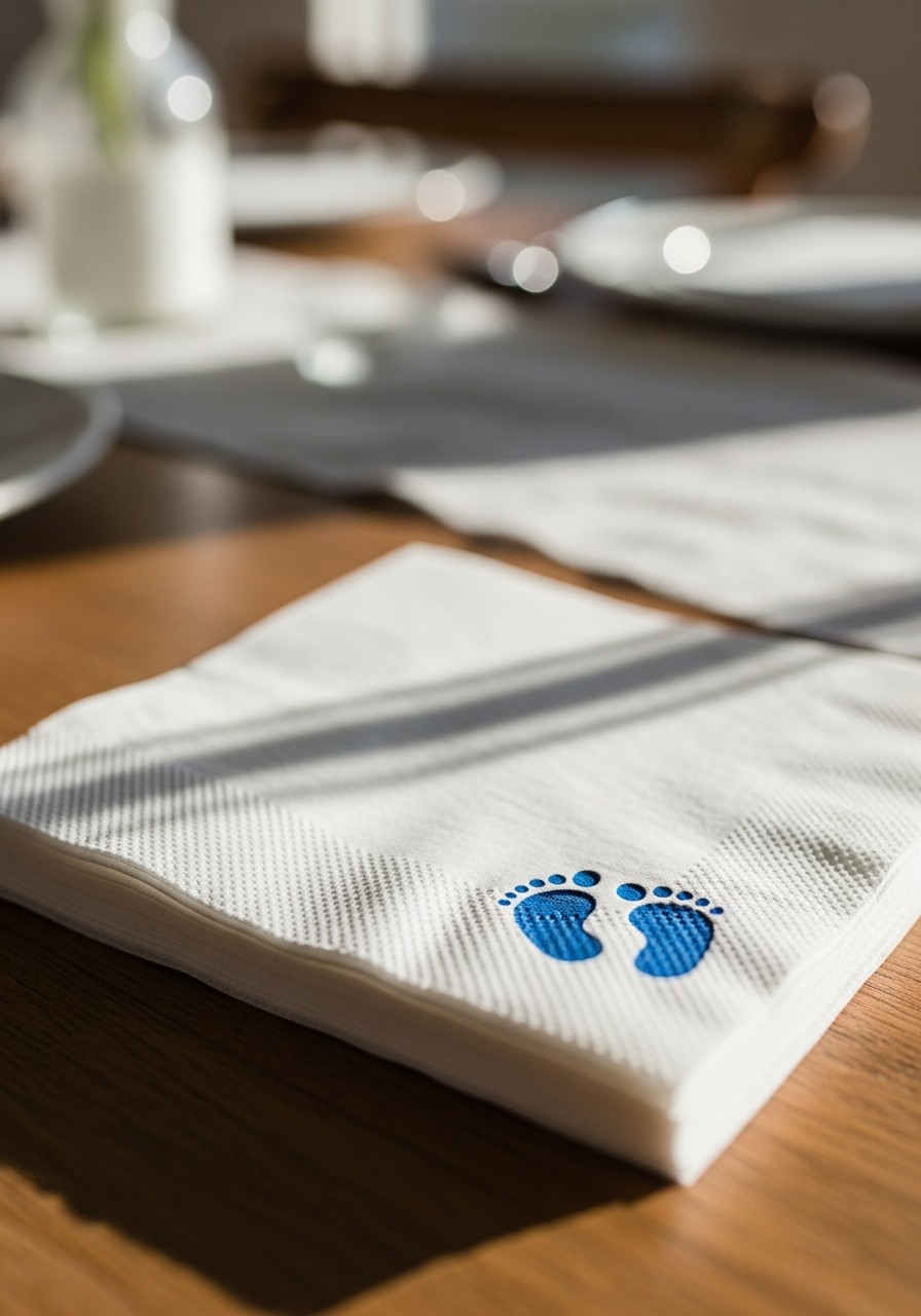 Personalized Napkins - Small baby shower ideas