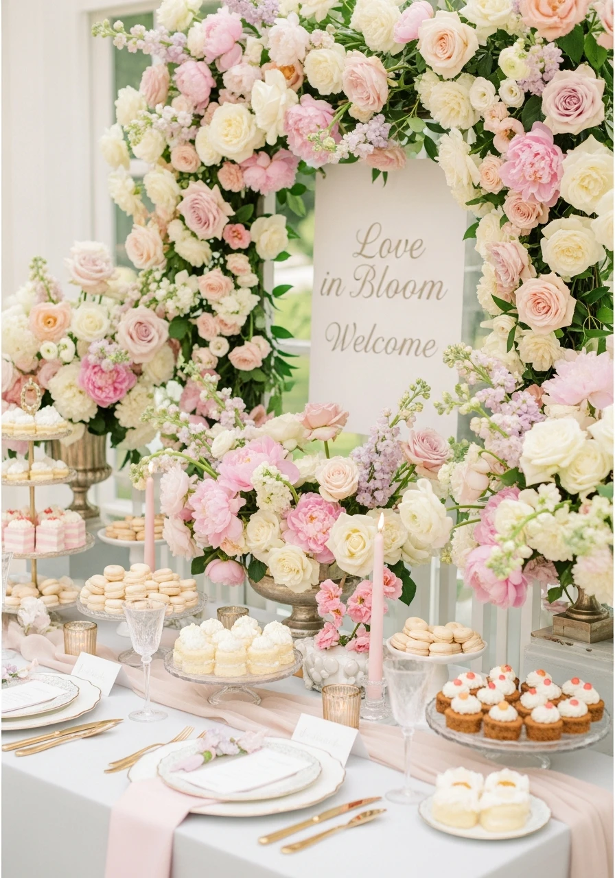 TRY A LOVE IN BLOOM THEME - 50 Gorgeous Spring Bridal Shower Ideas You Need to See
