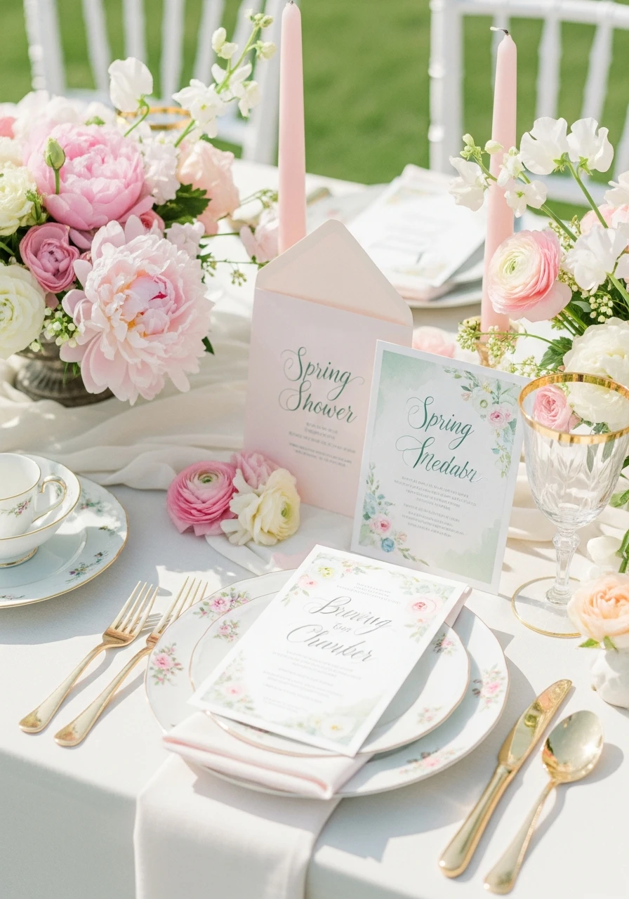 WATERCOLOR INVITATIONS - 50 Gorgeous Spring Bridal Shower Ideas You Need to See
