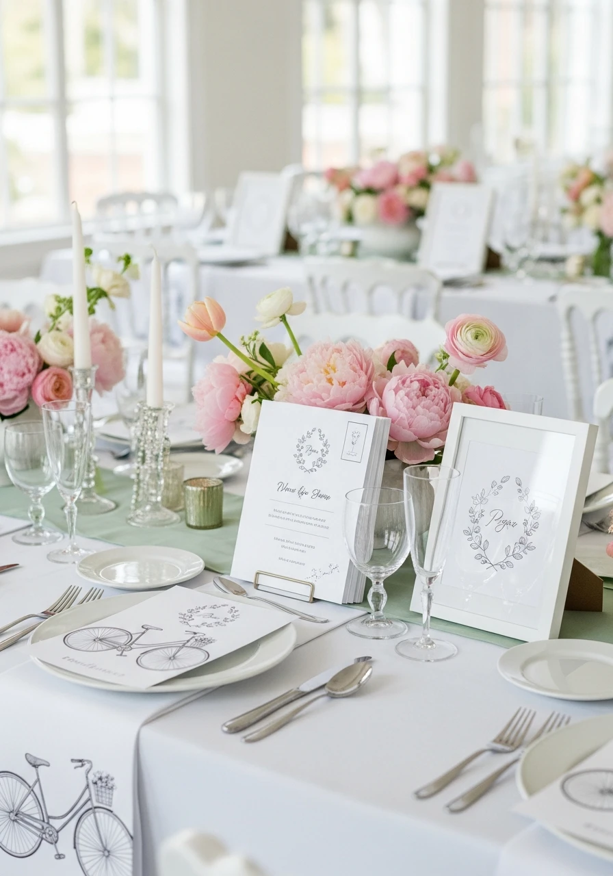 PARISIAN POSTCARD INVITES - 50 Gorgeous Spring Bridal Shower Ideas You Need to See