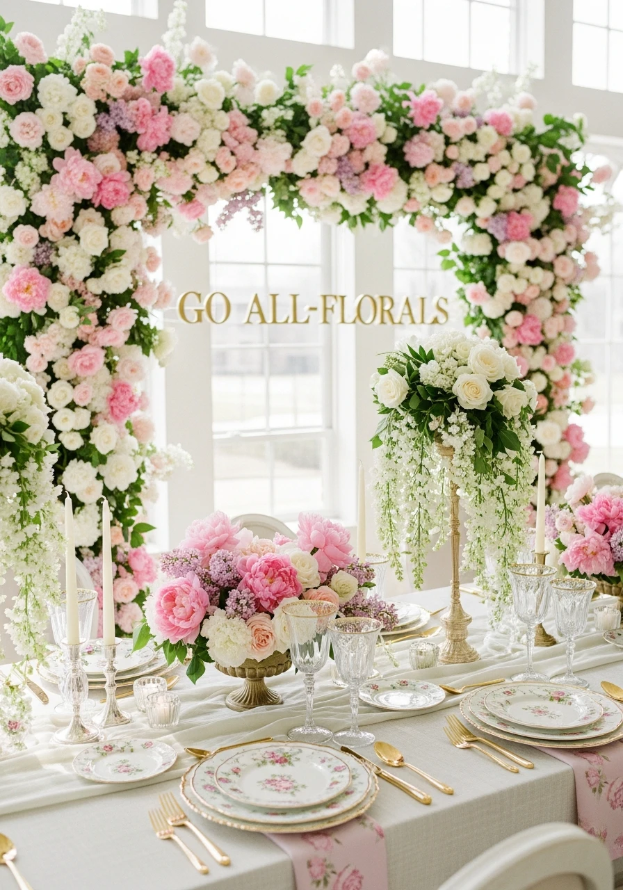 GO ALL-FLORALS - 50 Gorgeous Spring Bridal Shower Ideas You Need to See