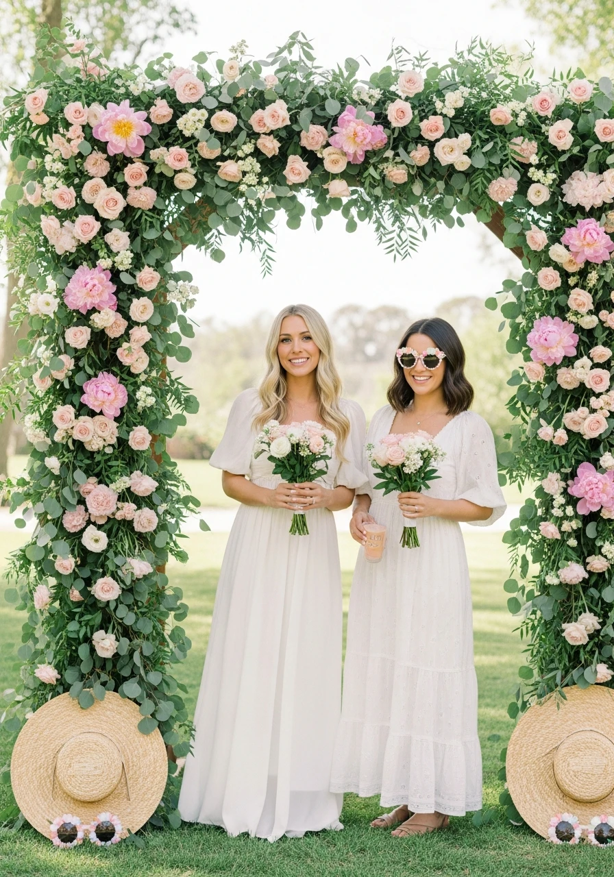 FLORAL PHOTO BOOTH - 50 Gorgeous Spring Bridal Shower Ideas You Need to See