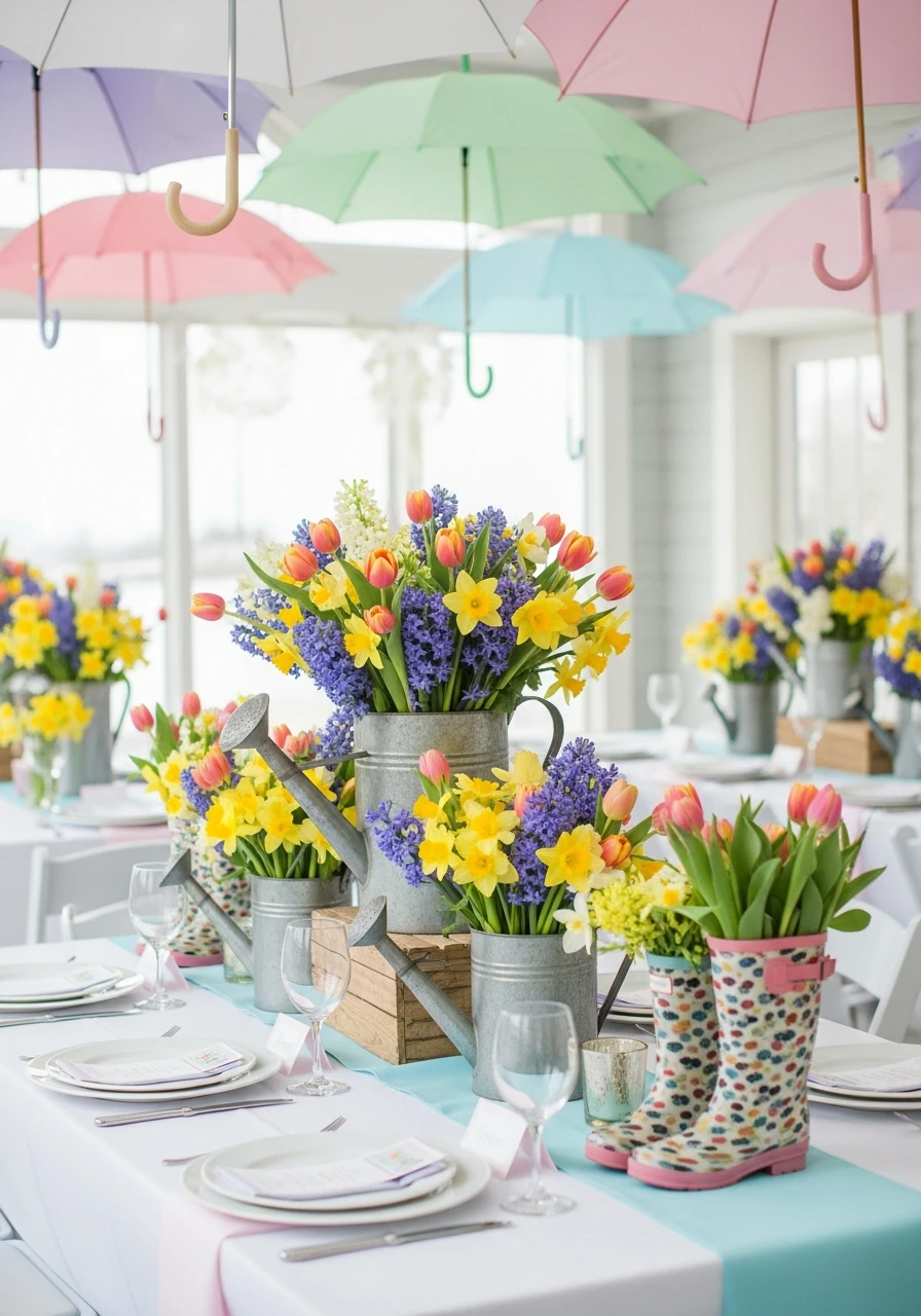 Embrace the Drizzle: The 'April Showers Bring May Flowers' Theme - 50 Gorgeous Spring Bridal Shower Ideas You Need to See