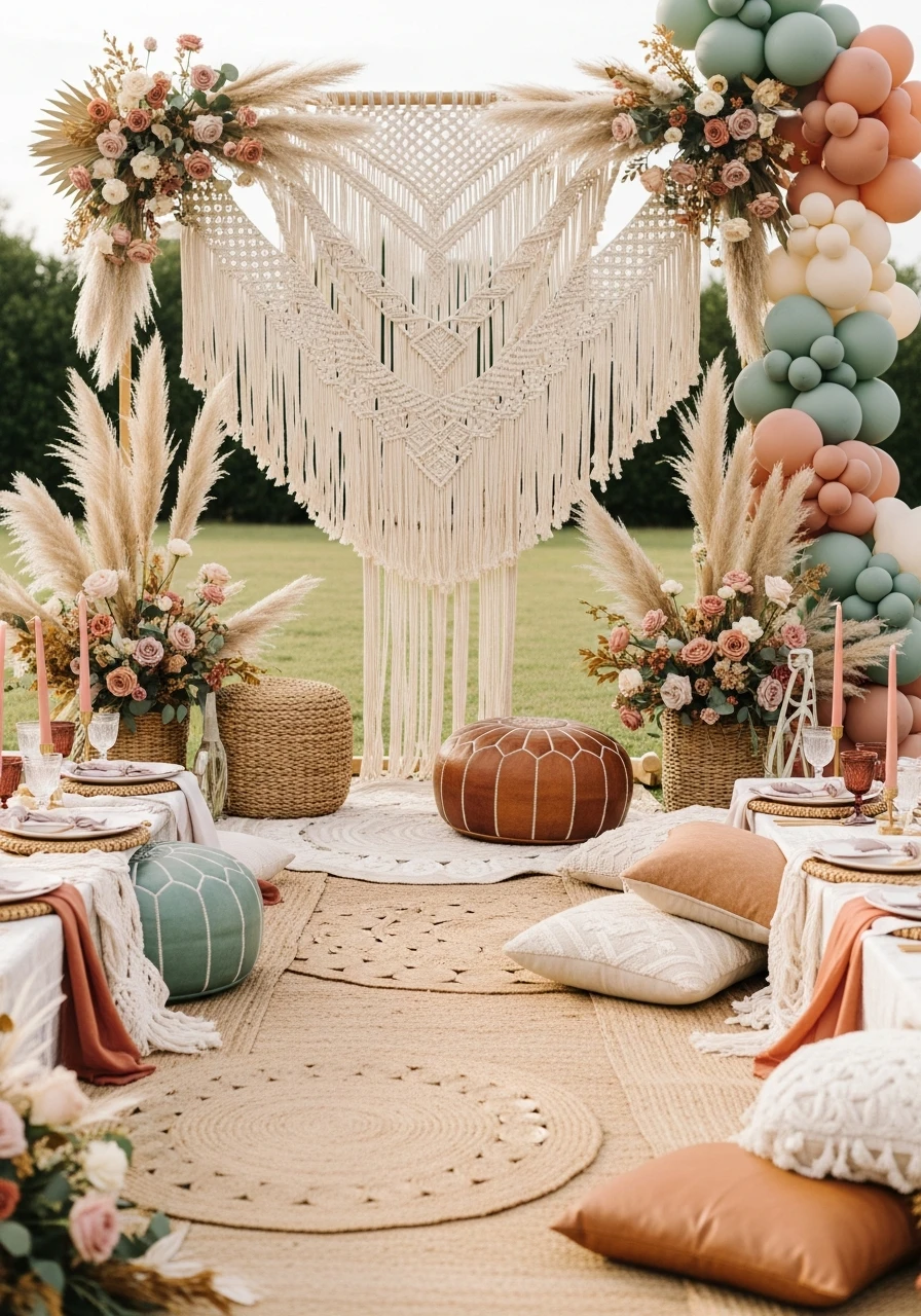 BOHO SPRING SHOWER - 50 Gorgeous Spring Bridal Shower Ideas You Need to See