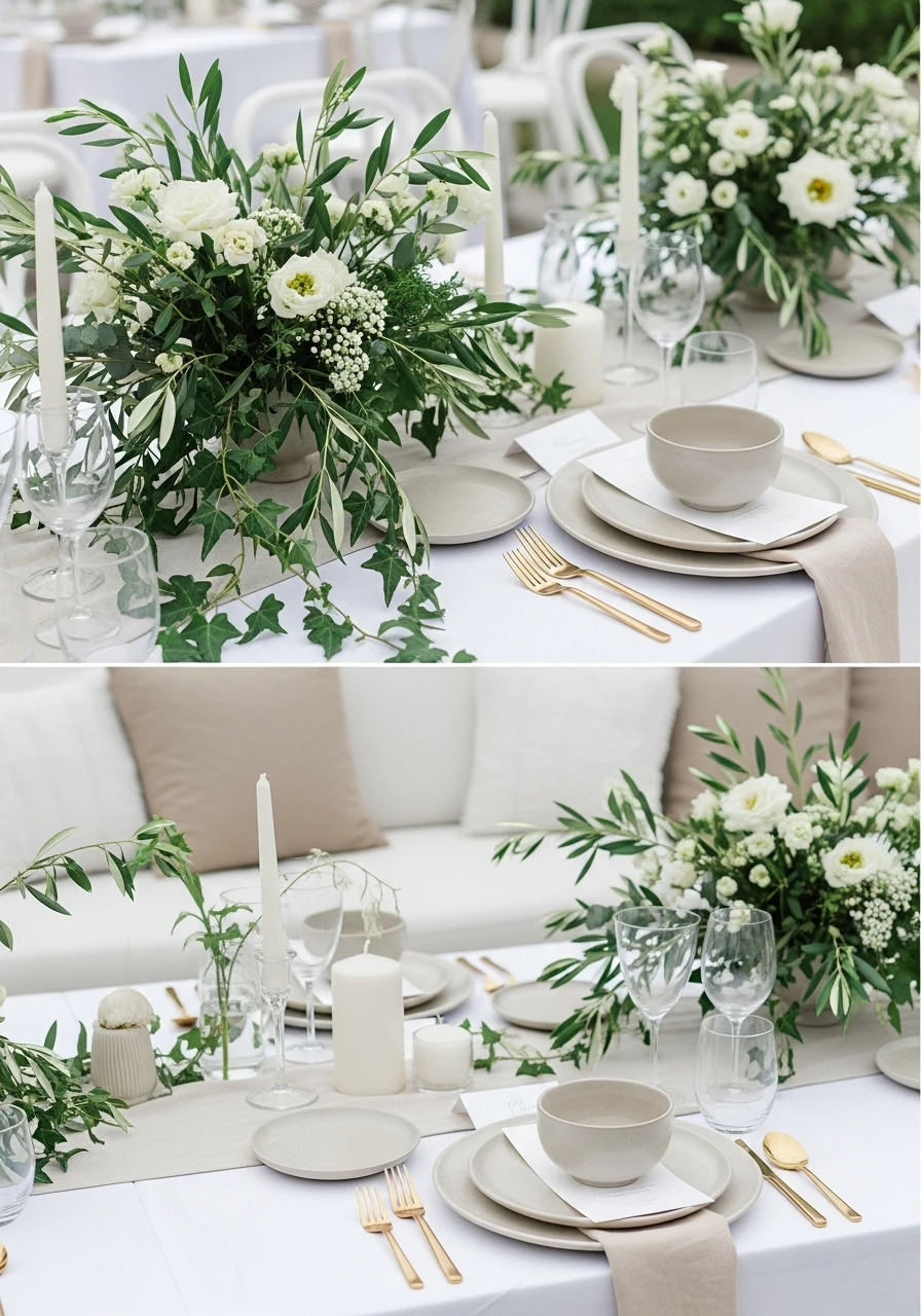 Neutral Elegant Style - 50 Best Summer Bridal Shower Ideas