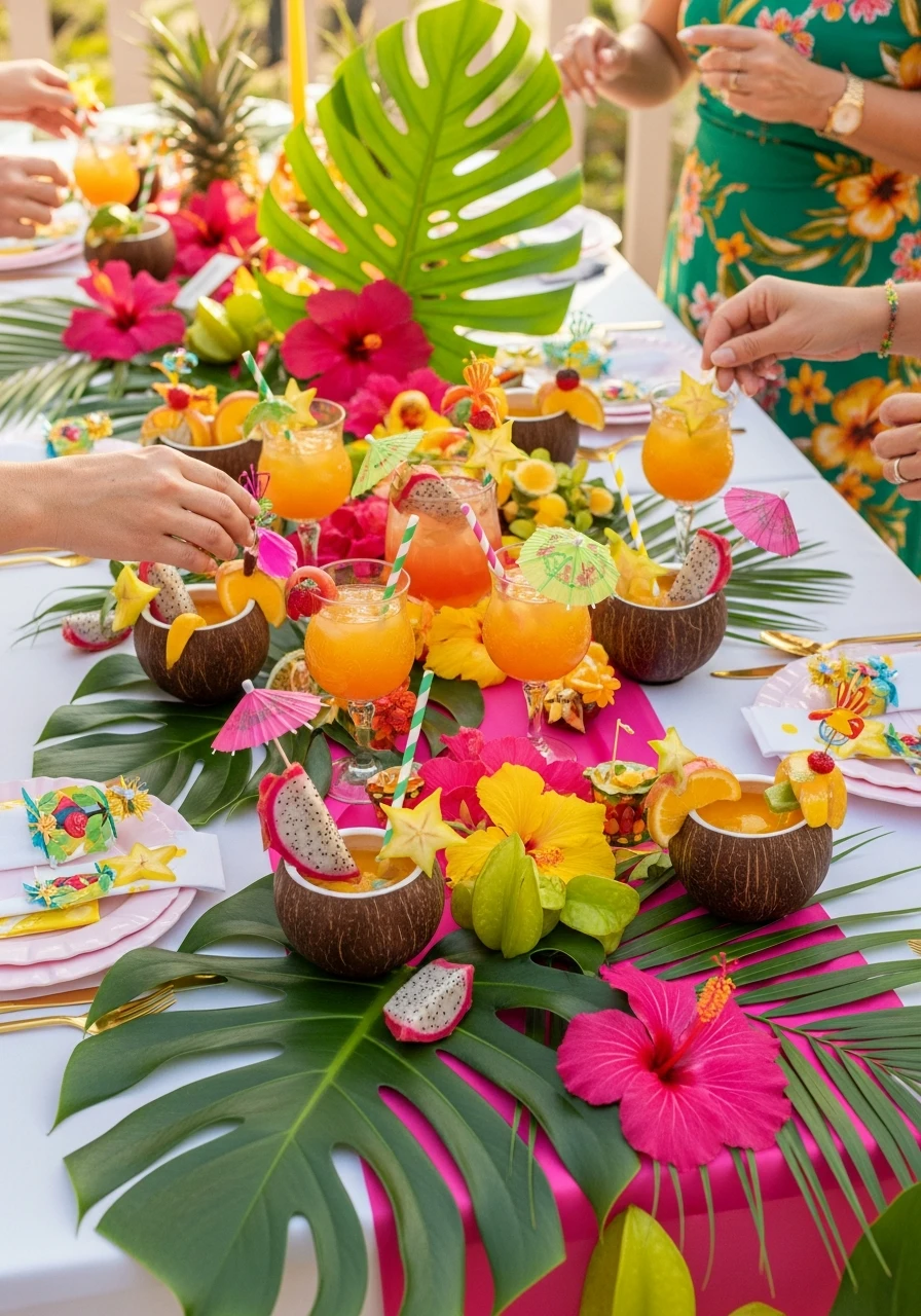 Tropical Paradise Theme - 50 Best Summer Bridal Shower Ideas