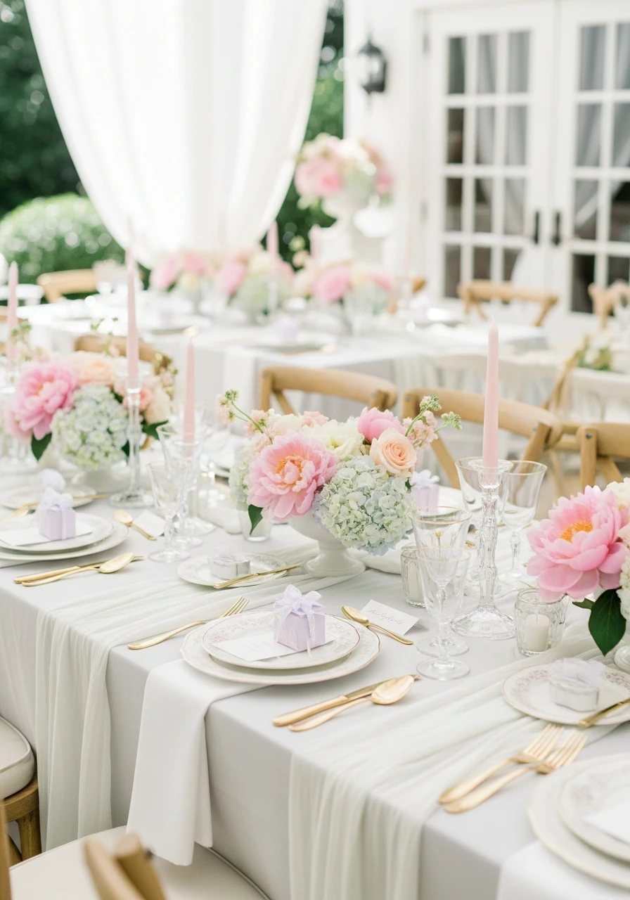Soft Pastel Palette - 50 Best Summer Bridal Shower Ideas