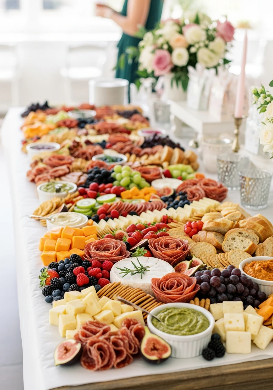 Epic Grazing Table - 50 Best Summer Bridal Shower Ideas