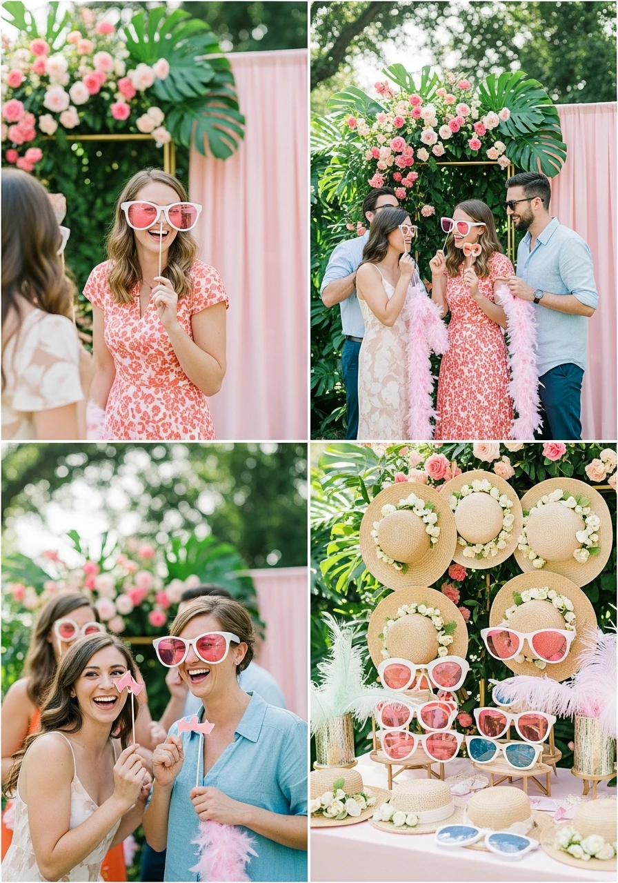 Photo Booth Fun - 50 Best Summer Bridal Shower Ideas