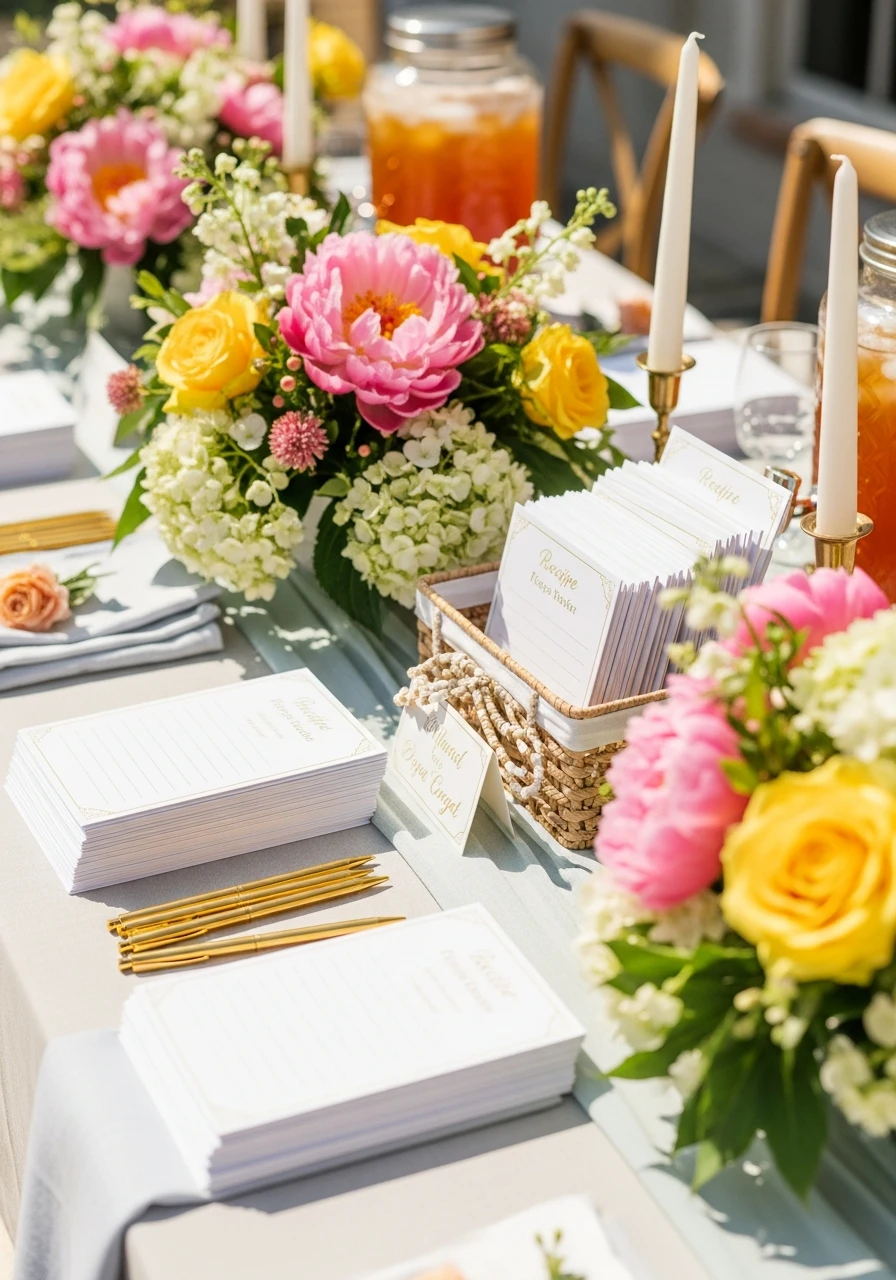 Recipe Card Exchange - 50 Best Summer Bridal Shower Ideas
