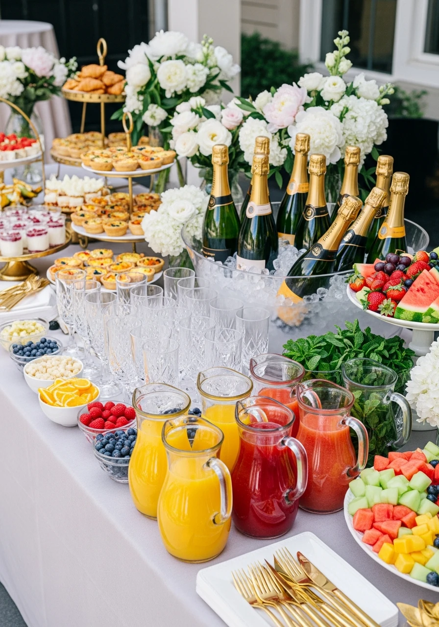 Matrimony Brunch Bar - 50 Best Summer Bridal Shower Ideas