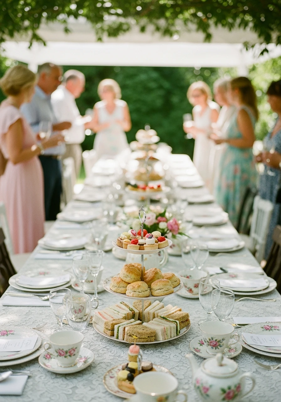Elegant Afternoon Tea - 50 Best Summer Bridal Shower Ideas