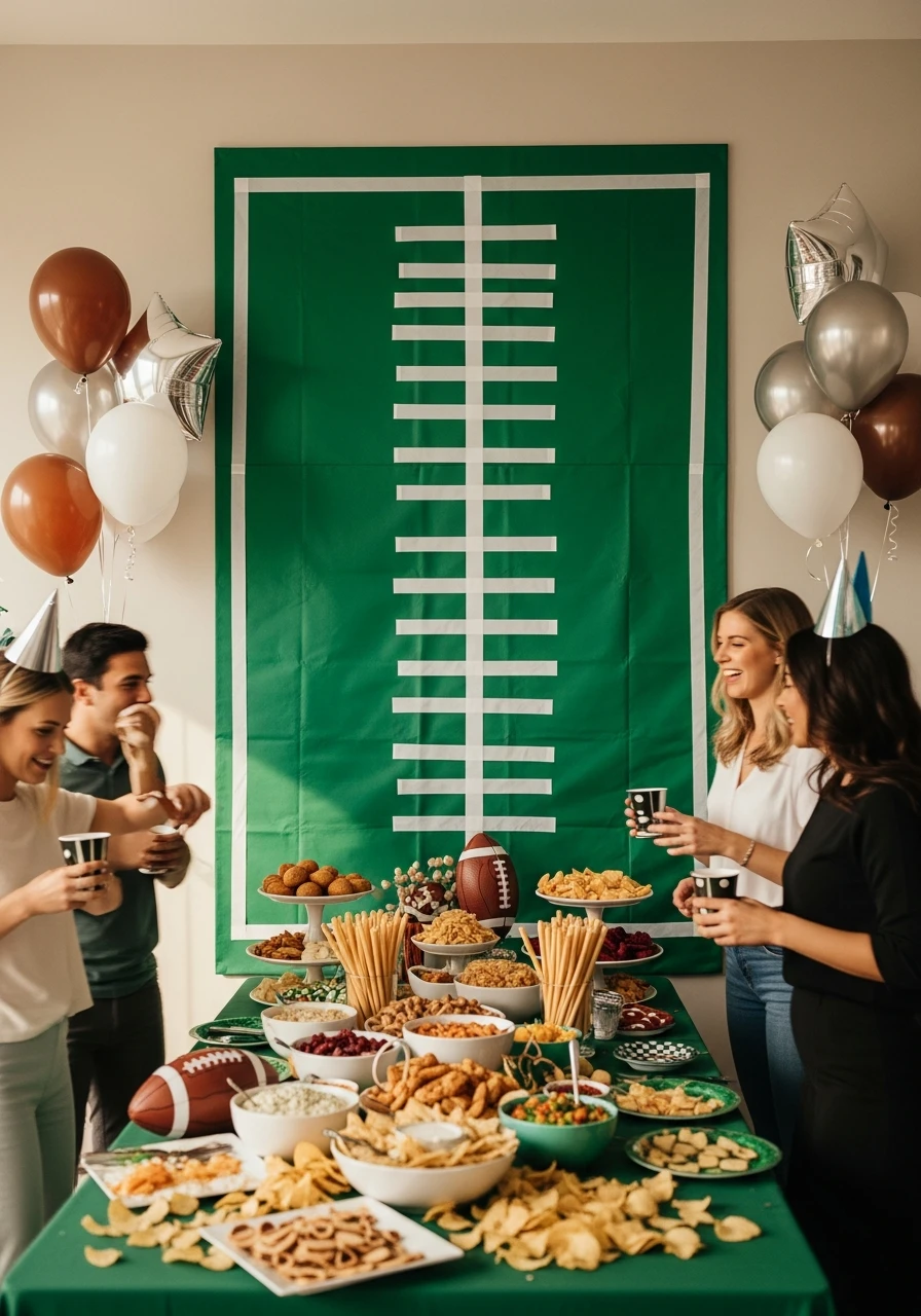 Recreate the Goal Line - 50 Best Super Bowl Party Decorations