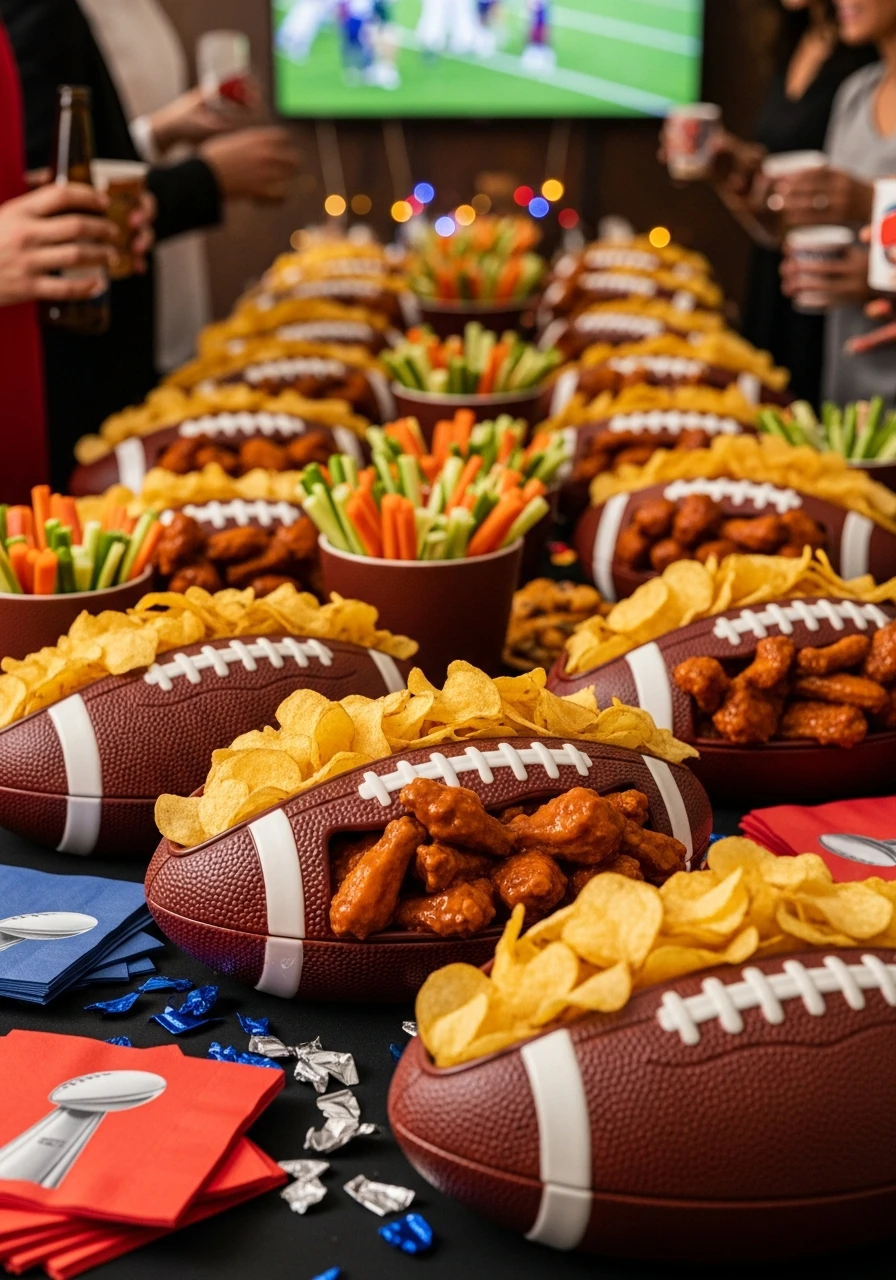 Shaped Serving Dishes - 50 Best Super Bowl Party Decorations