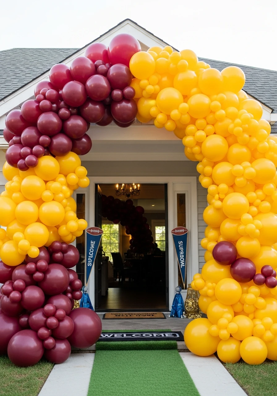Arch Over the Doorway - 50 Best Super Bowl Party Decorations