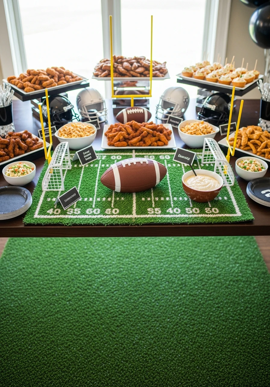 Use a Turf Area Rug - 50 Best Super Bowl Party Decorations