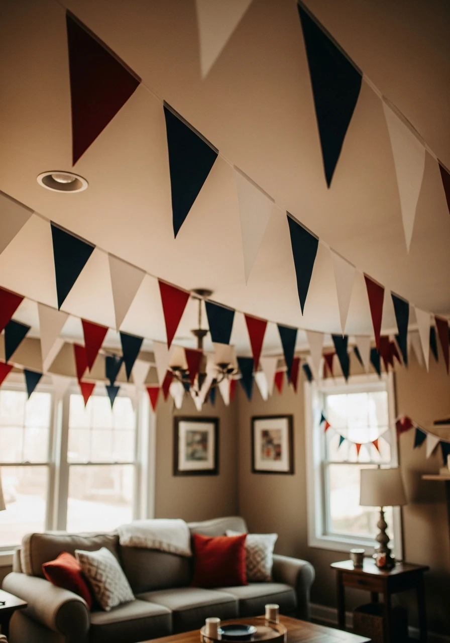Classic Triangle Pennants - 50 Best Super Bowl Party Decorations