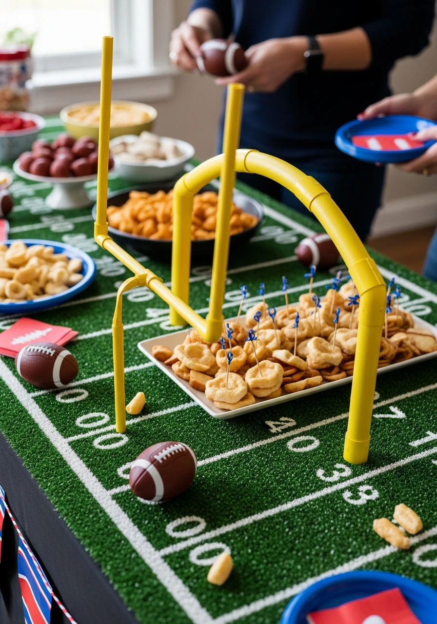DIY Goal Post Decor - 50 Best Super Bowl Party Decorations