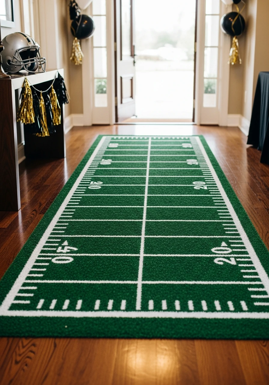 Lay Down Turf Runner - 50 Best Super Bowl Party Decorations