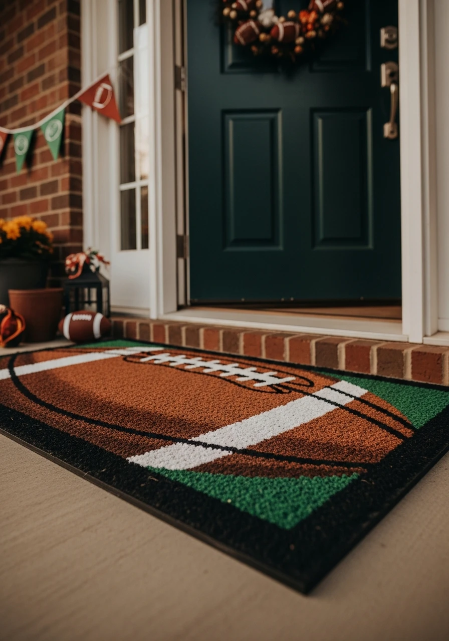 Themed Entry Doormat - 50 Best Super Bowl Party Decorations