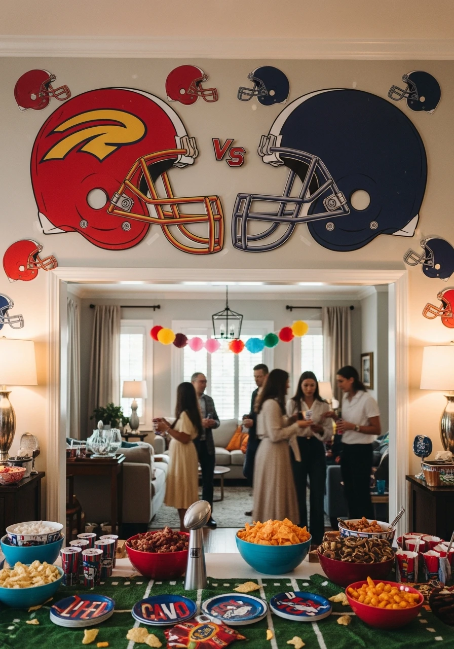 Giant Helmet Wall Decor - 50 Best Super Bowl Party Decorations