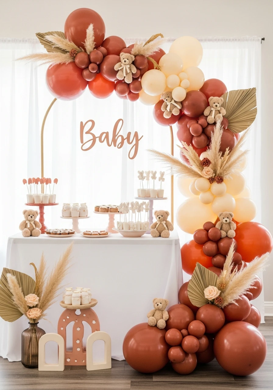 Terracotta Bear Style - We Can Barely Wait Baby Shower Theme Ideas