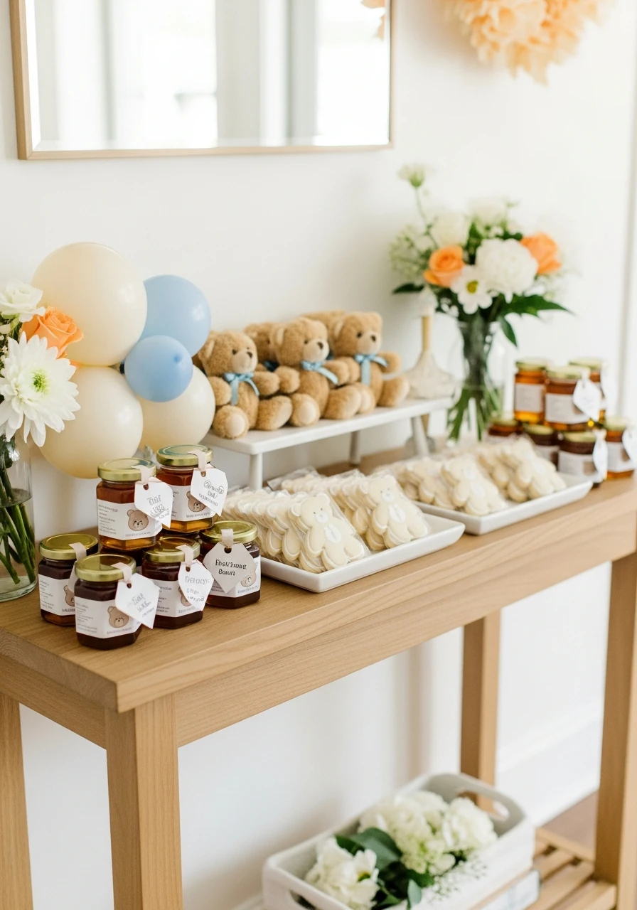 Bear Favor Station - We Can Barely Wait Baby Shower Theme Ideas