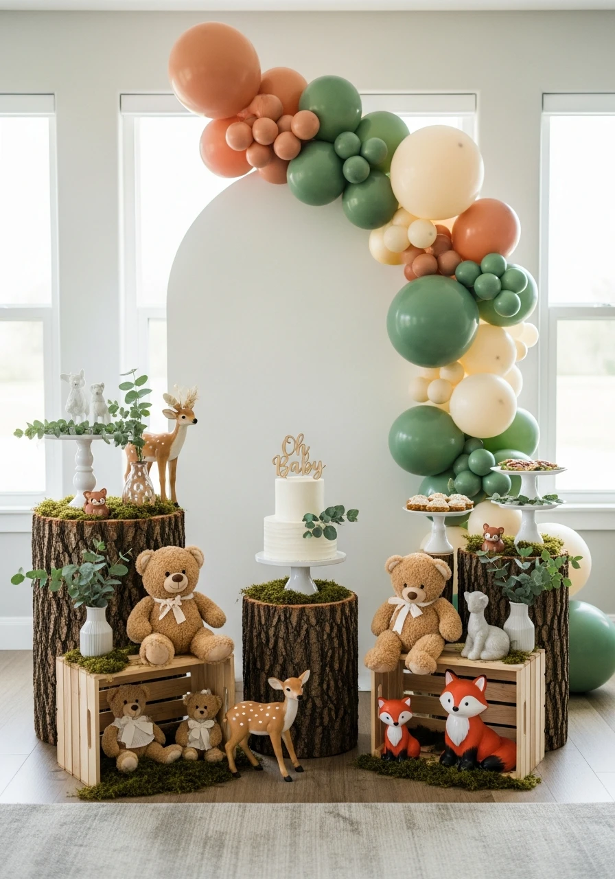 Woodland Bear Theme - We Can Barely Wait Baby Shower Theme Ideas