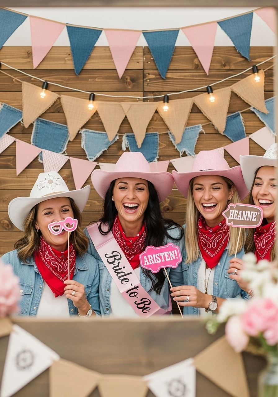 Photo Booth Fun - 50 Western Bridal Shower Ideas for a Perfect 'Last Rodeo' Party
