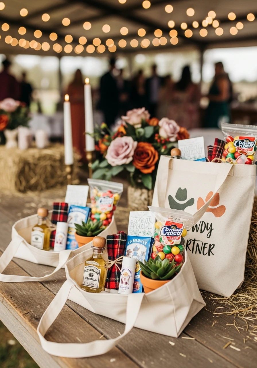 Themed Tote Bags - 50 Western Bridal Shower Ideas for a Perfect 'Last Rodeo' Party