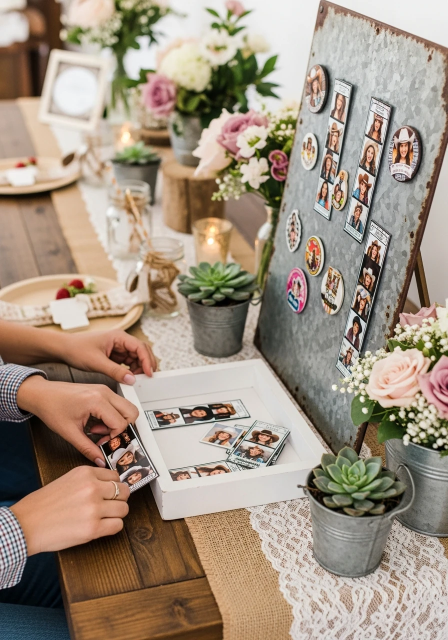 Magnet Keepsakes - 50 Western Bridal Shower Ideas for a Perfect 'Last Rodeo' Party