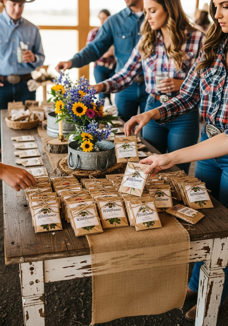 Wildflower Seed Favors - 50 Western Bridal Shower Ideas for a Perfect 'Last Rodeo' Party