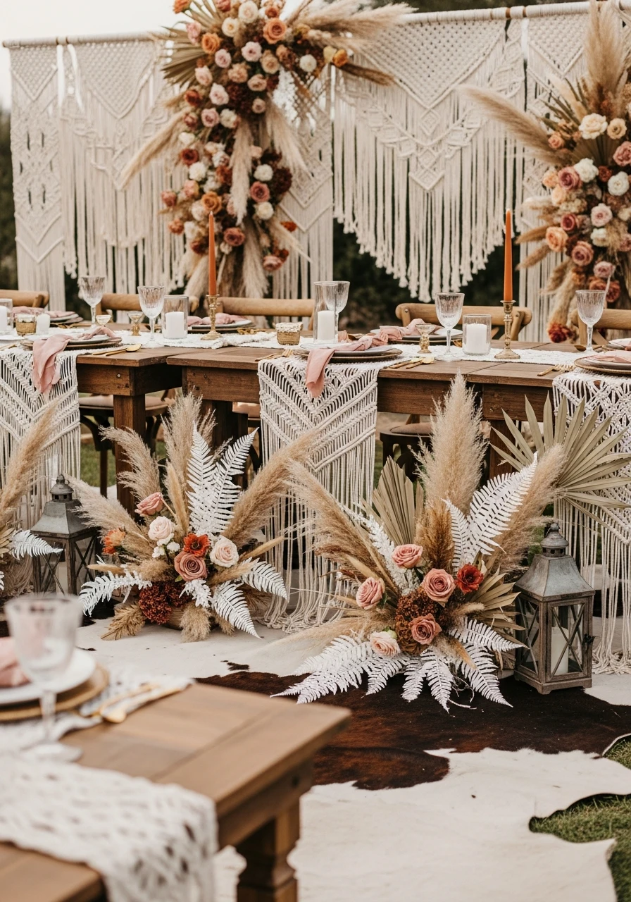 Boho Western Fusion - 50 Western Bridal Shower Ideas for a Perfect 'Last Rodeo' Party