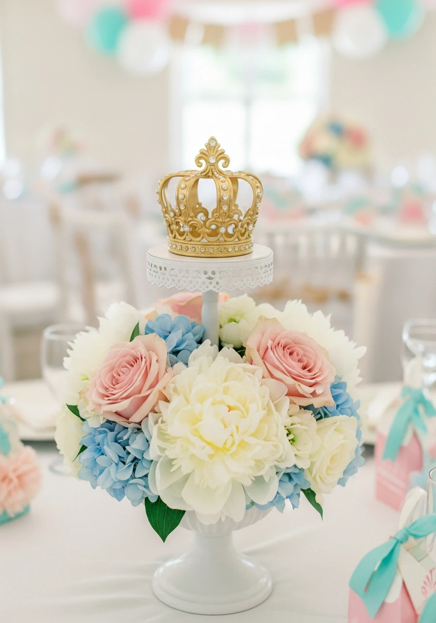 Royal Crown Center - 50 Best Baby Shower Centerpiece Ideas