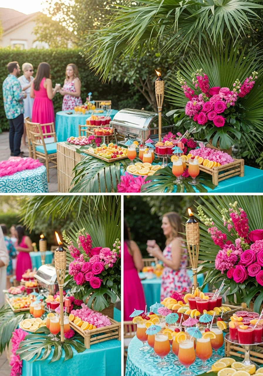 Fun Tropical Getaway Theme - 50 Best Backyard Baby Shower Ideas for Easy Hosting