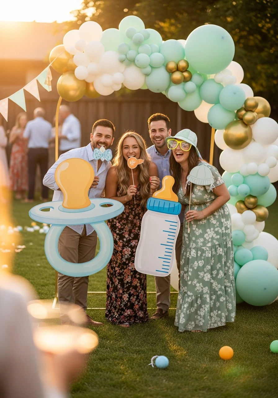 Fun Backyard Photo Booth - 50 Best Backyard Baby Shower Ideas for Easy Hosting