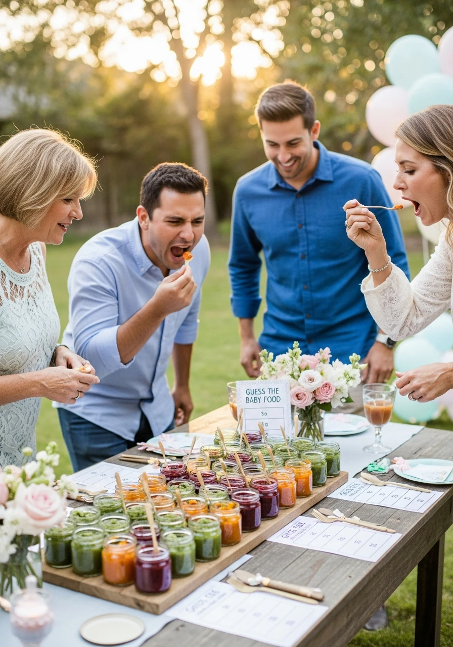 Guess the Baby Food - 50 Best Backyard Baby Shower Ideas for Easy Hosting