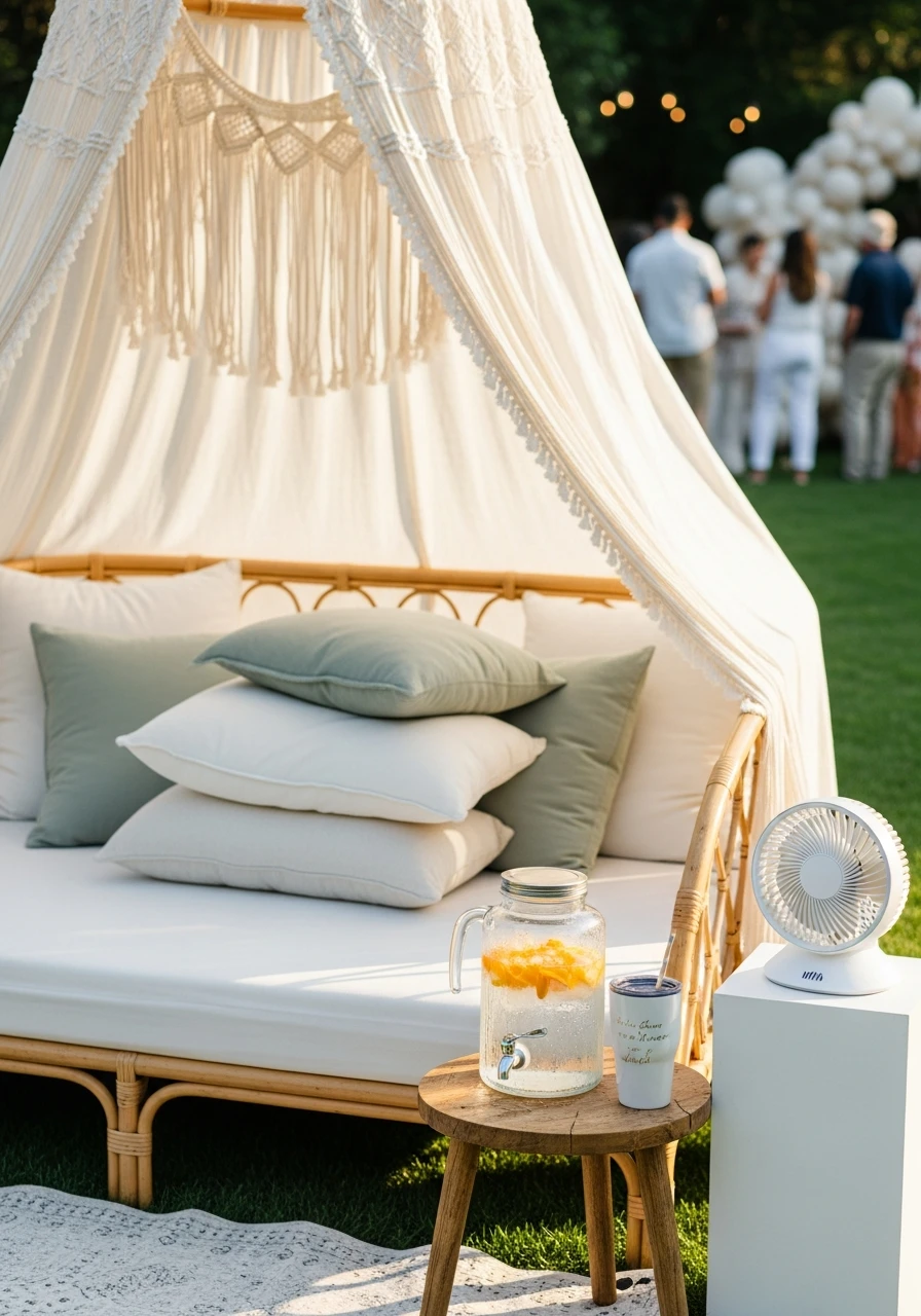 Mom-to-Be Comfort Zone - 50 Best Backyard Baby Shower Ideas for Easy Hosting