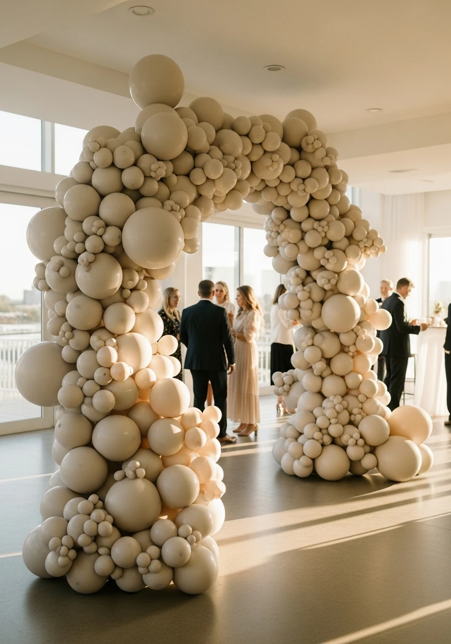 Organic Asymmetrical Arch - 50 Best Balloon Arch Ideas for Your Party