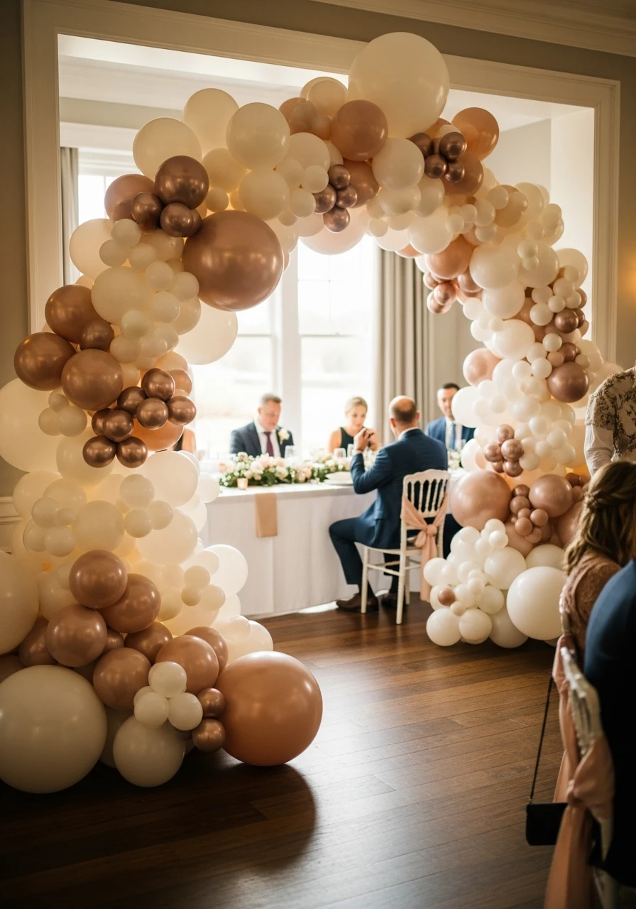 Shimmering Pearl Arch - 50 Best Balloon Arch Ideas for Your Party