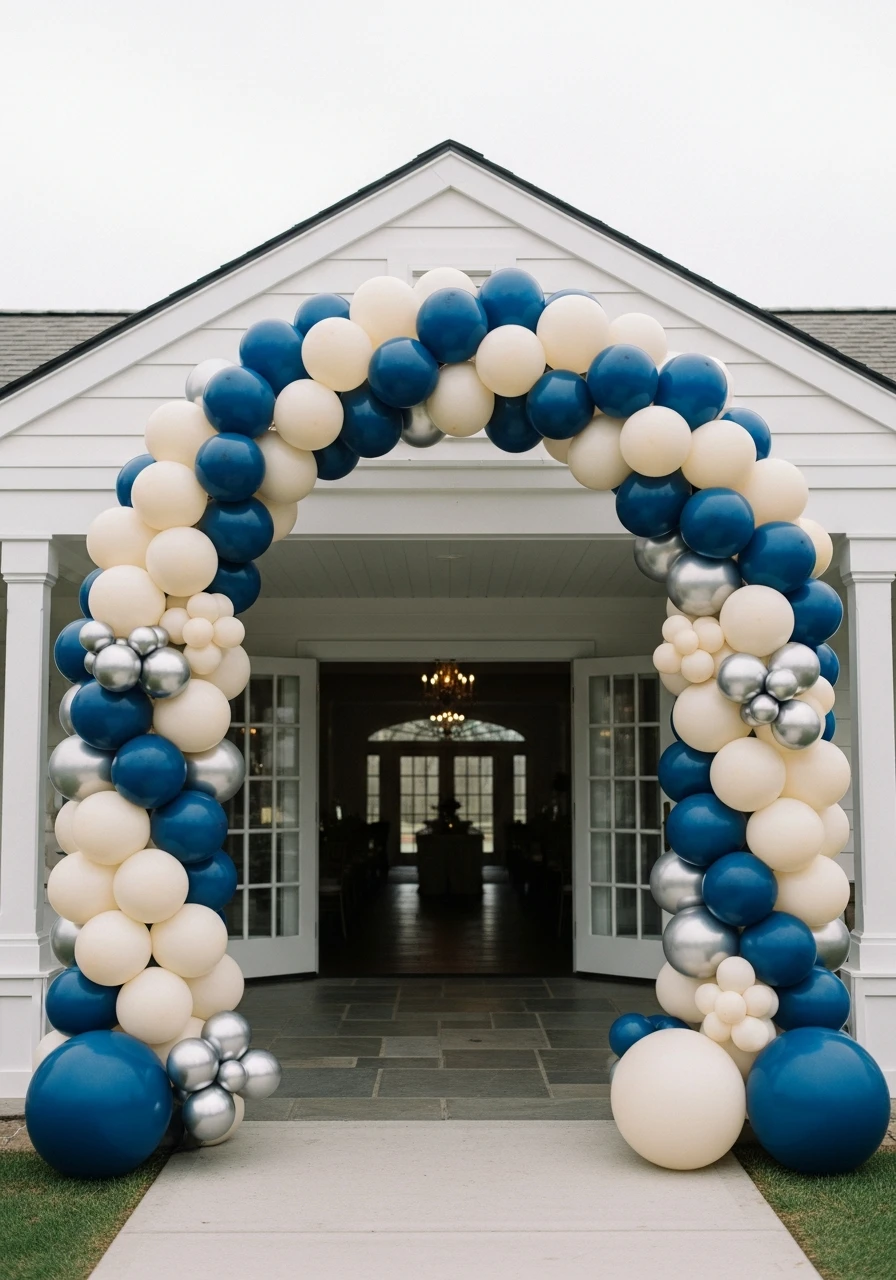 Repeating Spiral Pattern Arch - 50 Best Balloon Arch Ideas for Your Party